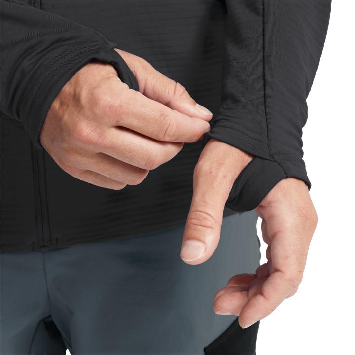 Jack Wolfskin Men's Litestride Full Zip Black Jack Wolfskin