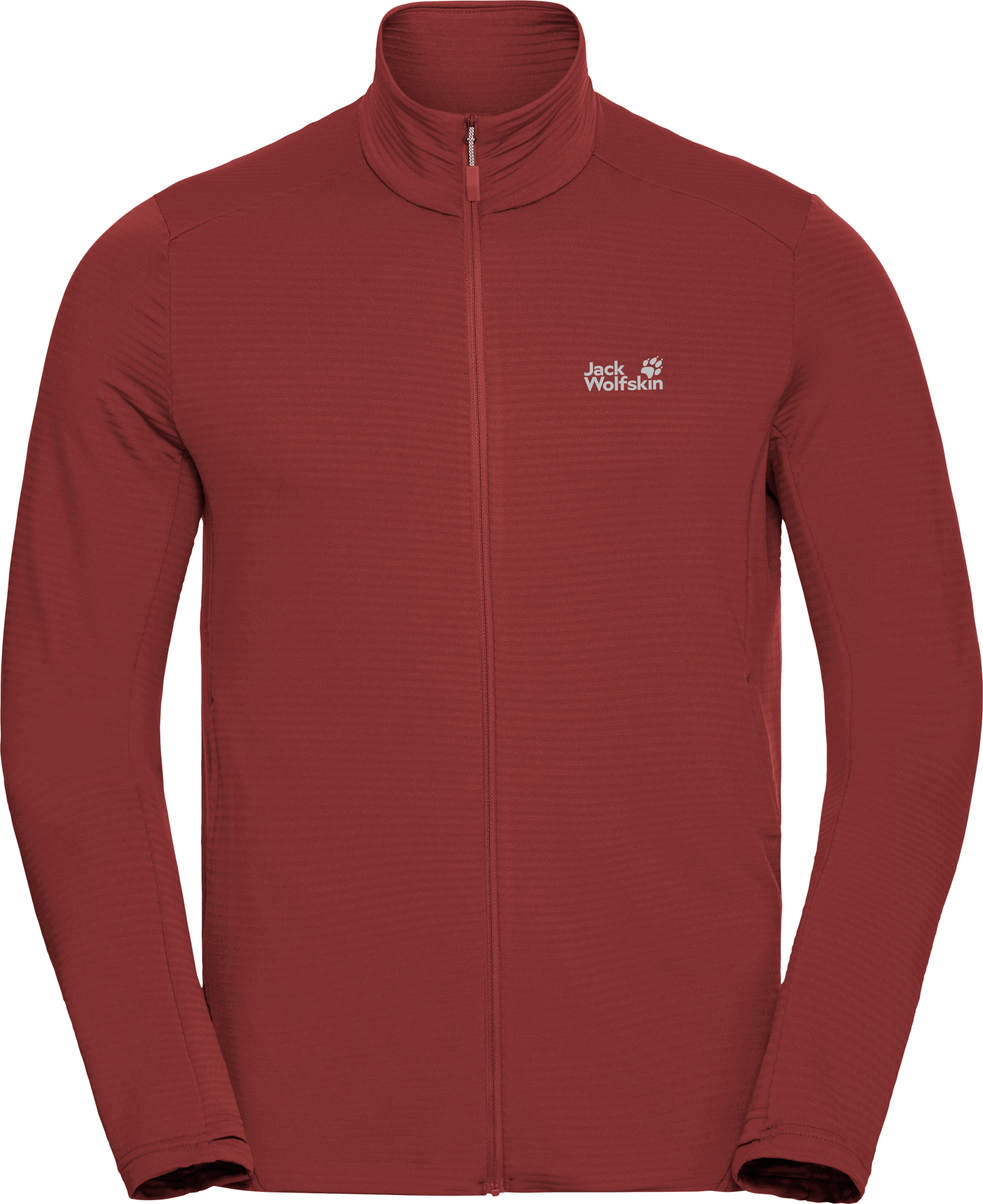 Jack Wolfskin Men's Litestride Full Zip Merlot