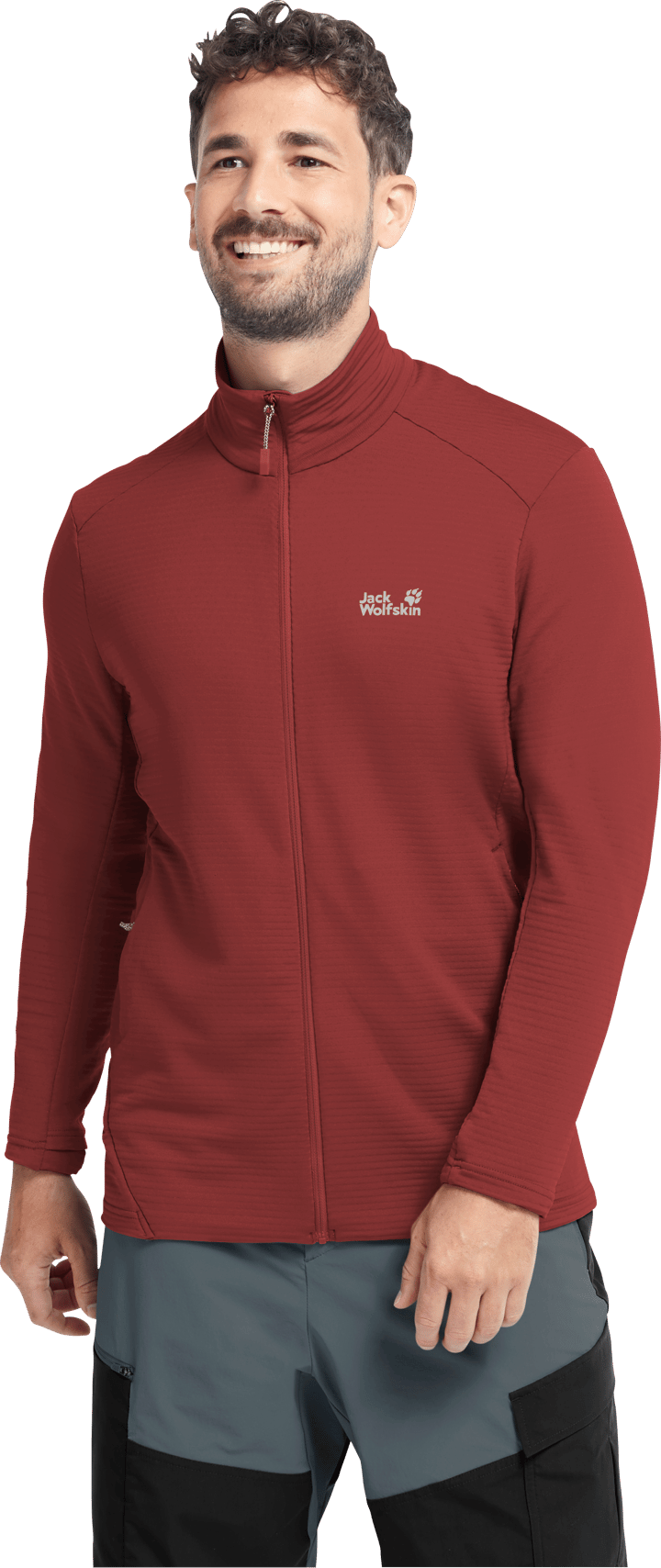 Jack Wolfskin Men's Litestride Full Zip Merlot Jack Wolfskin