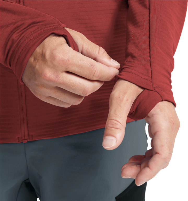Jack Wolfskin Men's Litestride Full Zip Merlot Jack Wolfskin
