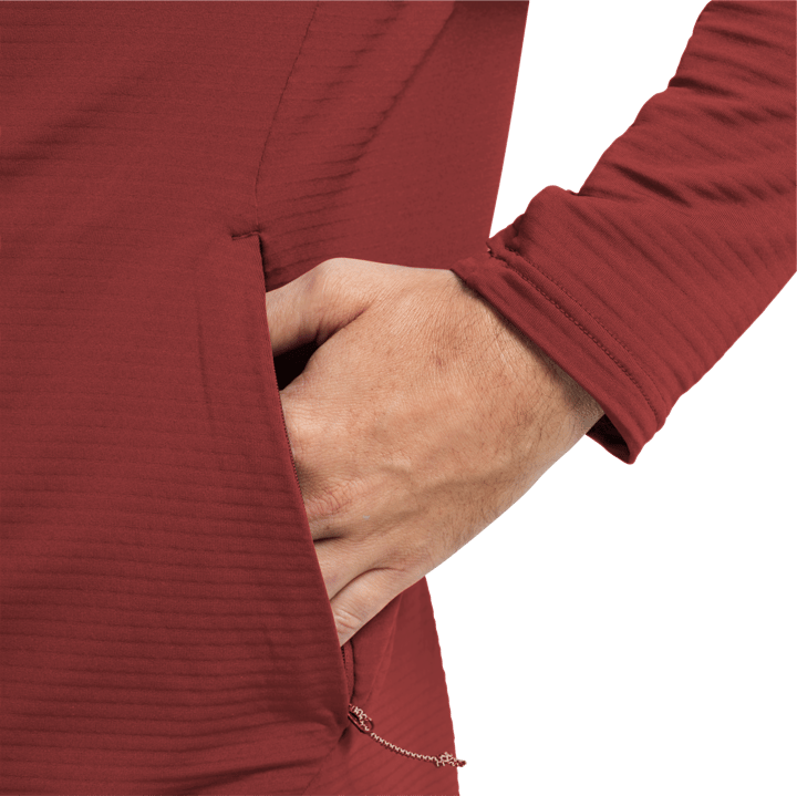 Jack Wolfskin Men's Litestride Full Zip Merlot Jack Wolfskin