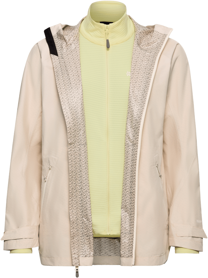Jack Wolfskin Women's Litestride 3in1 Jacket Oyster Jack Wolfskin