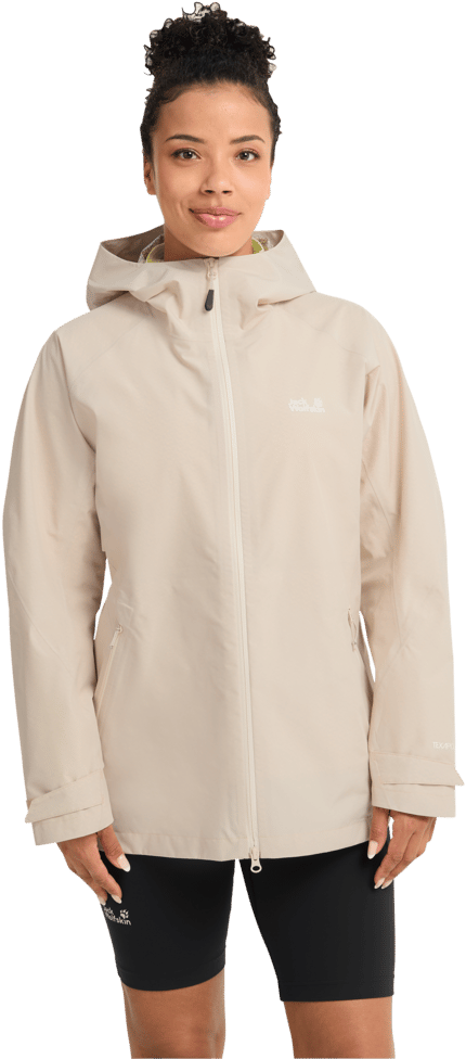 Jack Wolfskin Women's Litestride 3in1 Jacket Oyster Jack Wolfskin