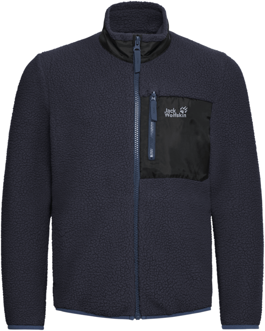 Jack Wolfskin Kids' Lite Curl Fz Dark Navy