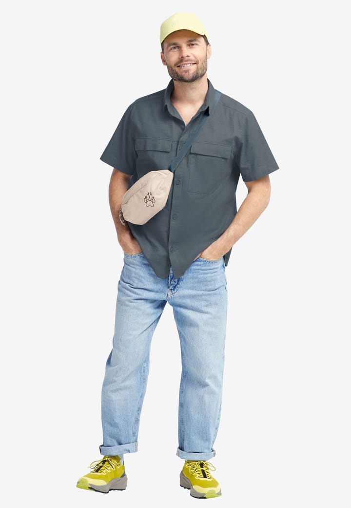 Jack Wolfskin Men's Wild Nep Shirt Grey Odessa Jack Wolfskin