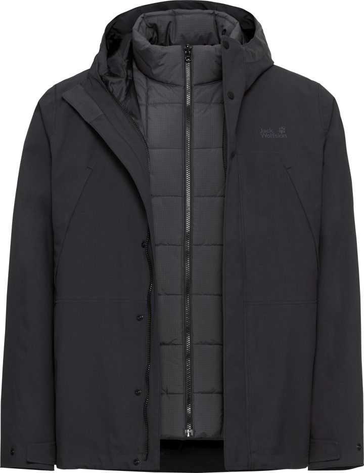Jack Wolfskin Men's Cold Camp 3in1 Jacket Black Jack Wolfskin