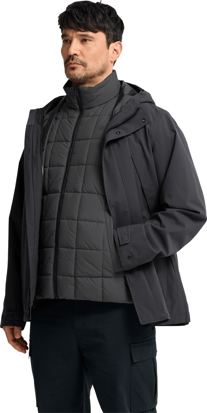 Jack Wolfskin Men's Cold Camp 3in1 Jacket Black Jack Wolfskin