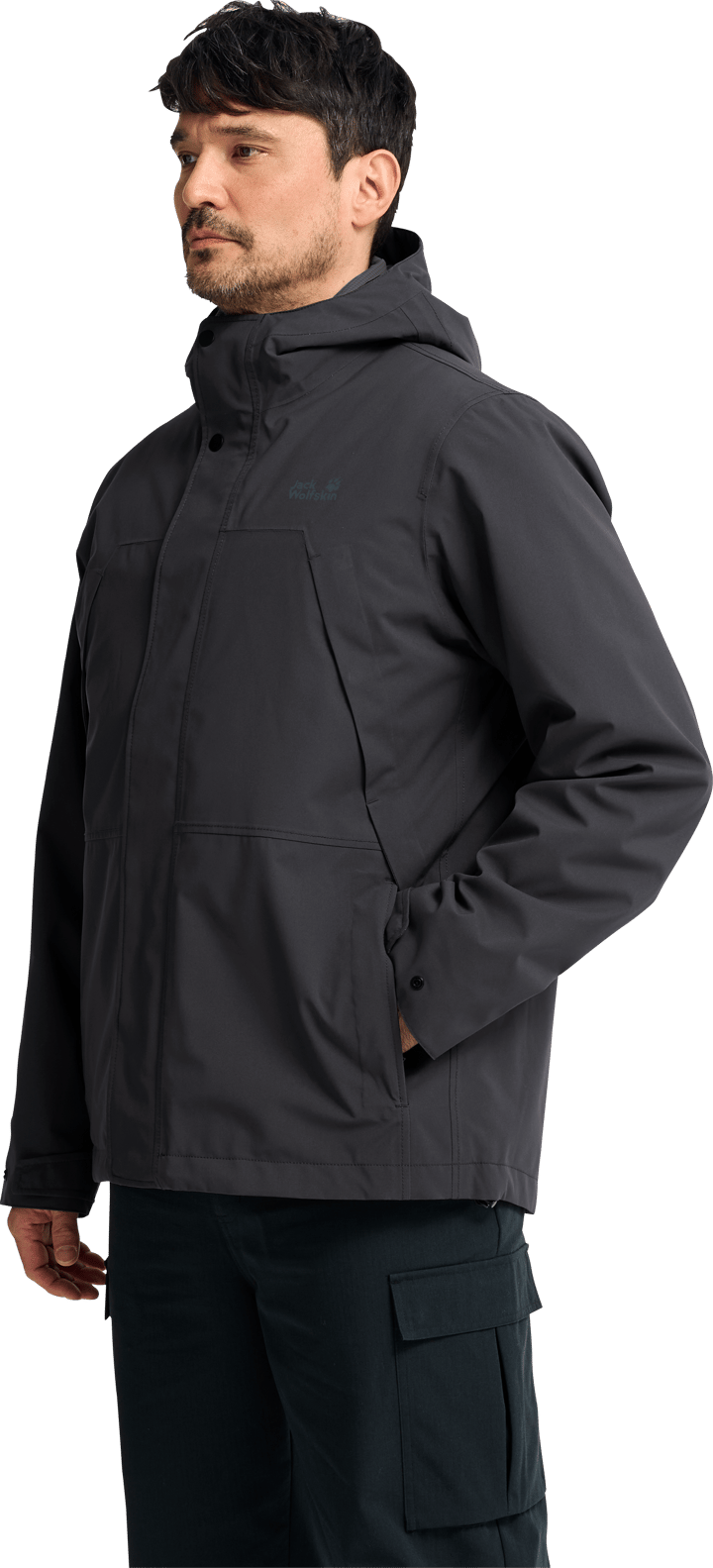 Jack Wolfskin Men's Cold Camp 3in1 Jacket Black Jack Wolfskin
