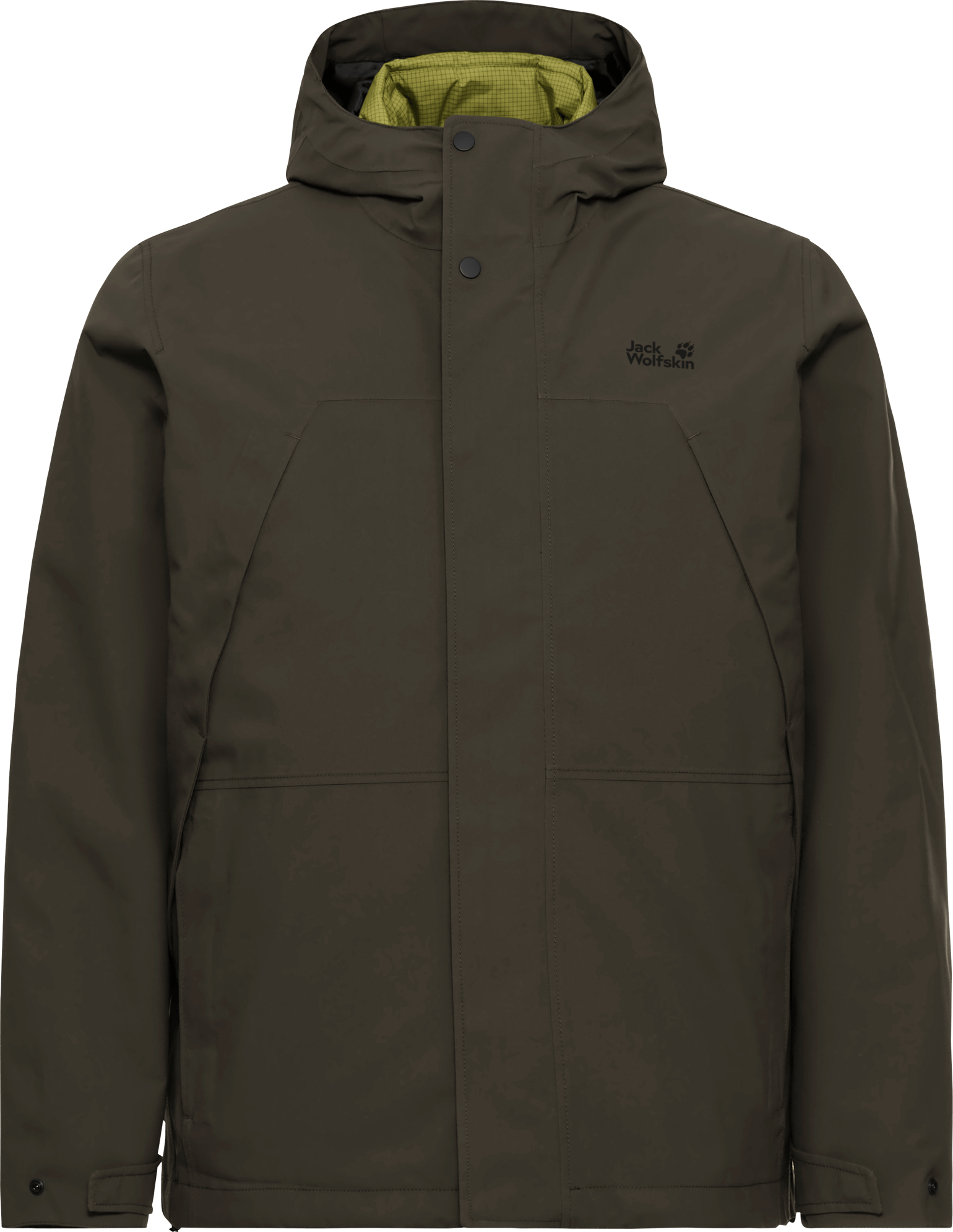Jack Wolfskin Men's Cold Camp 3in1 Jacket Obsidian Moss