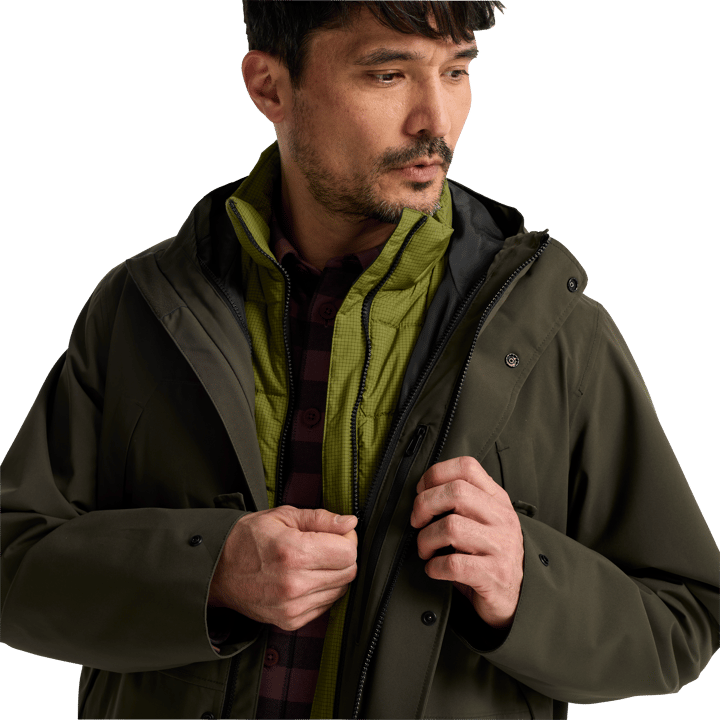 Jack Wolfskin Men's Cold Camp 3in1 Jacket Obsidian Moss Jack Wolfskin