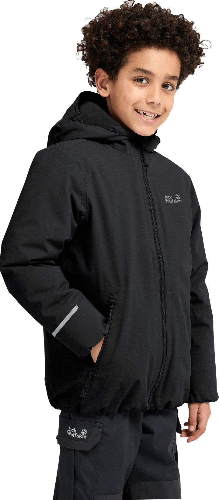 Jack Wolfskin Youth's Go Glow Jkt K Black Jack Wolfskin
