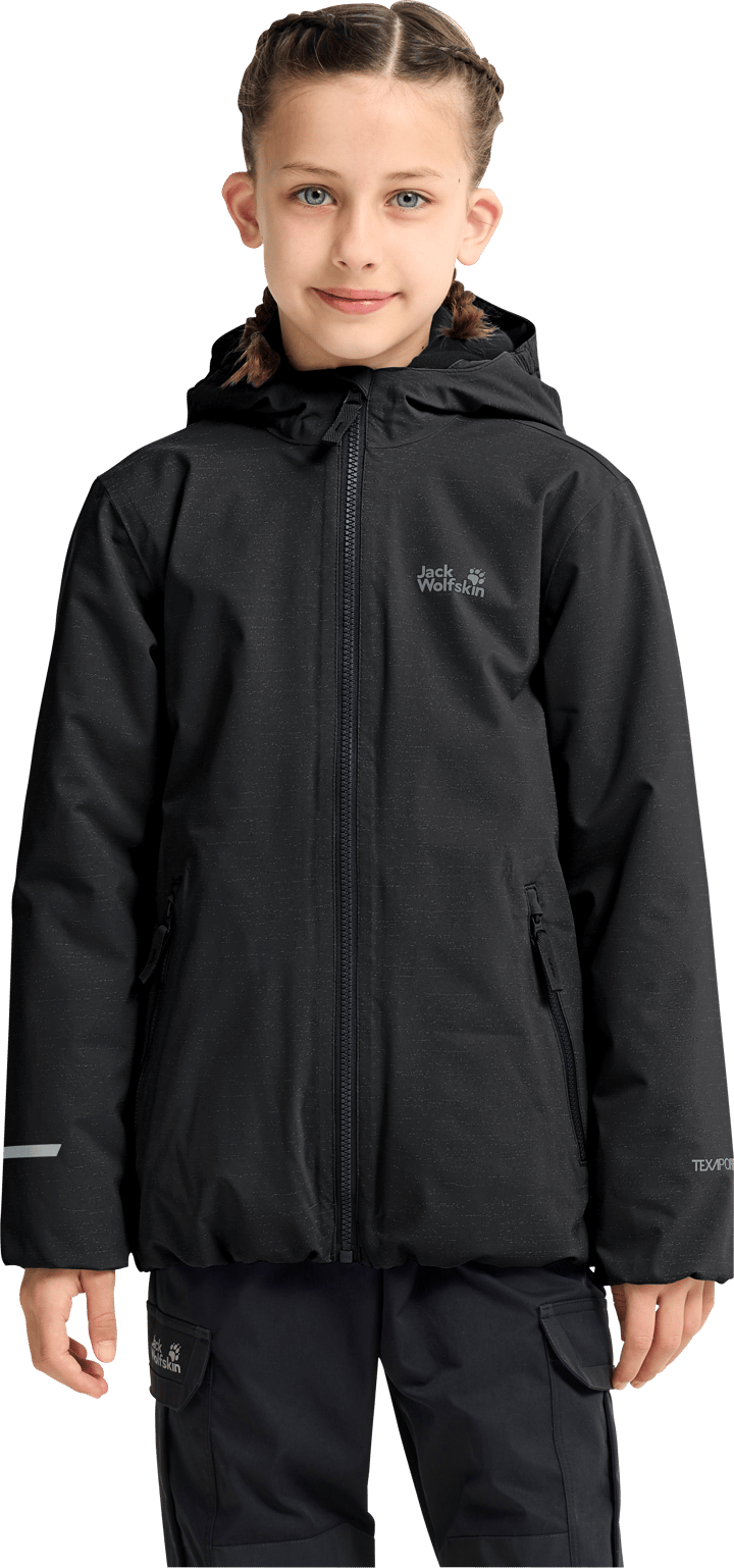 Jack Wolfskin Youth's Go Glow Jkt K Black Jack Wolfskin