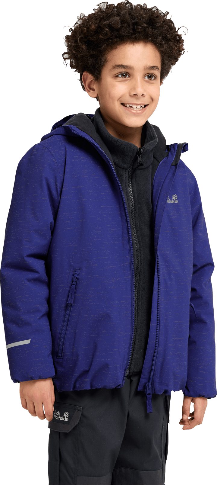 Jack Wolfskin Youth's Go Glow Jkt K Glow Ink Jack Wolfskin
