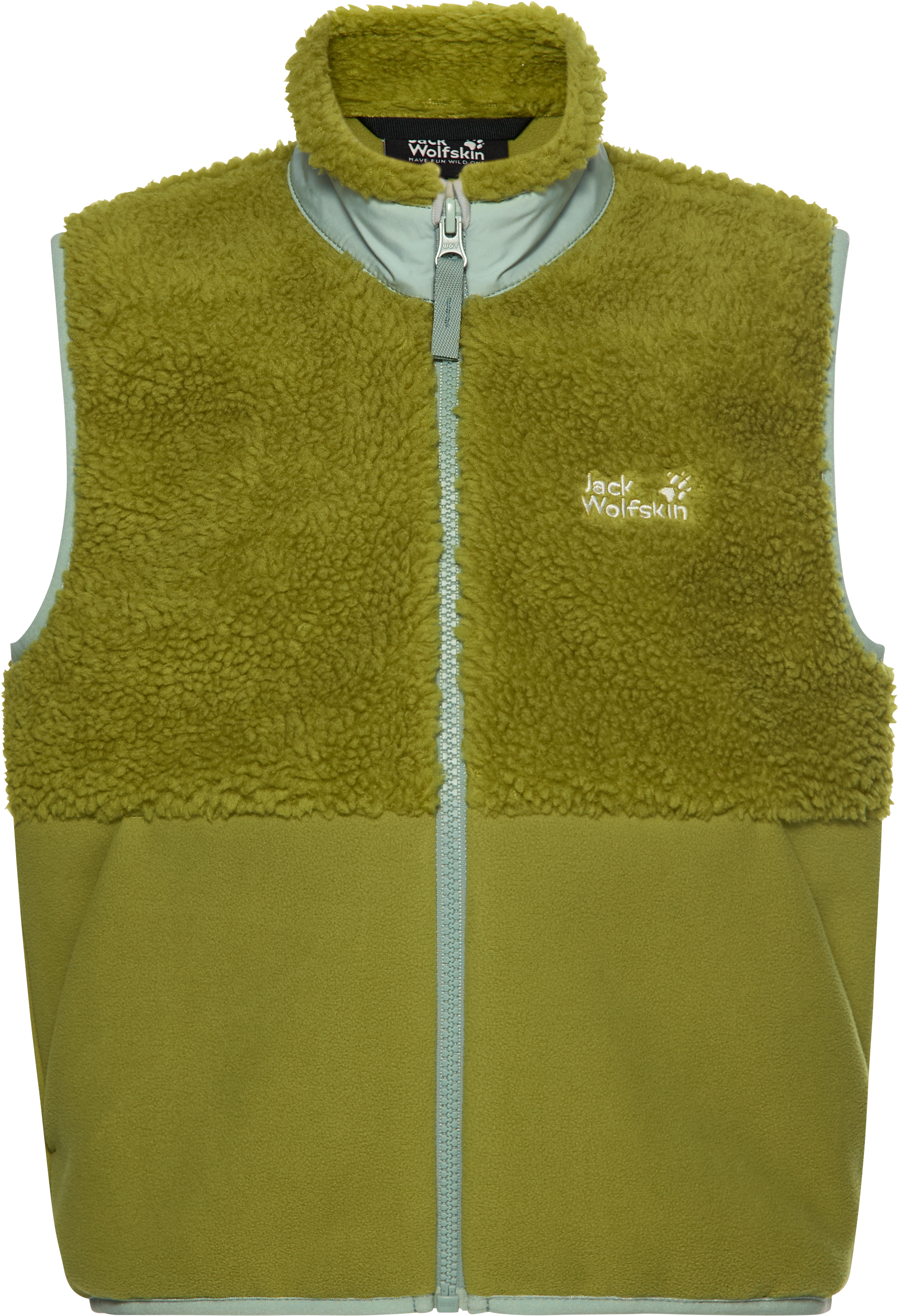 Jack Wolfskin Kids Ice Curl Vest Khaki Green
