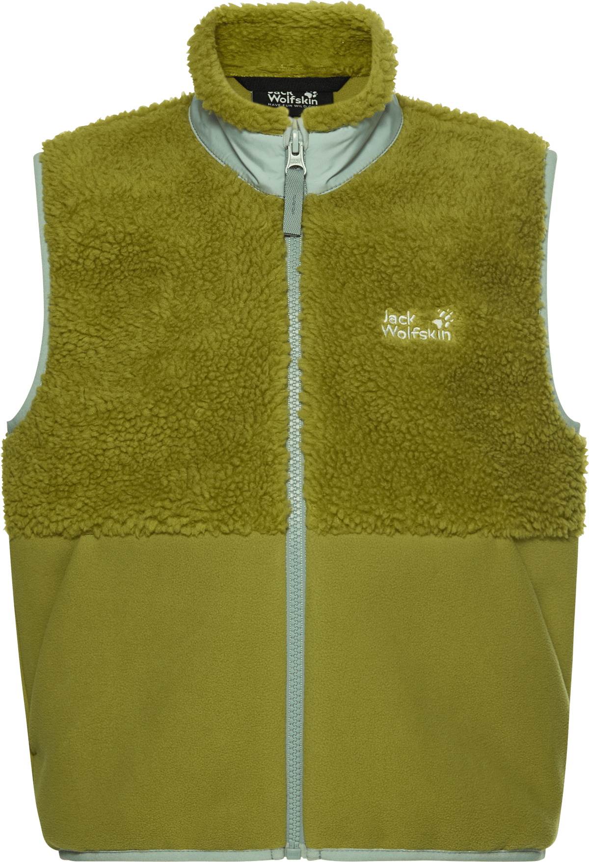 Jack Wolfskin Kids Ice Curl Vest Khaki Green