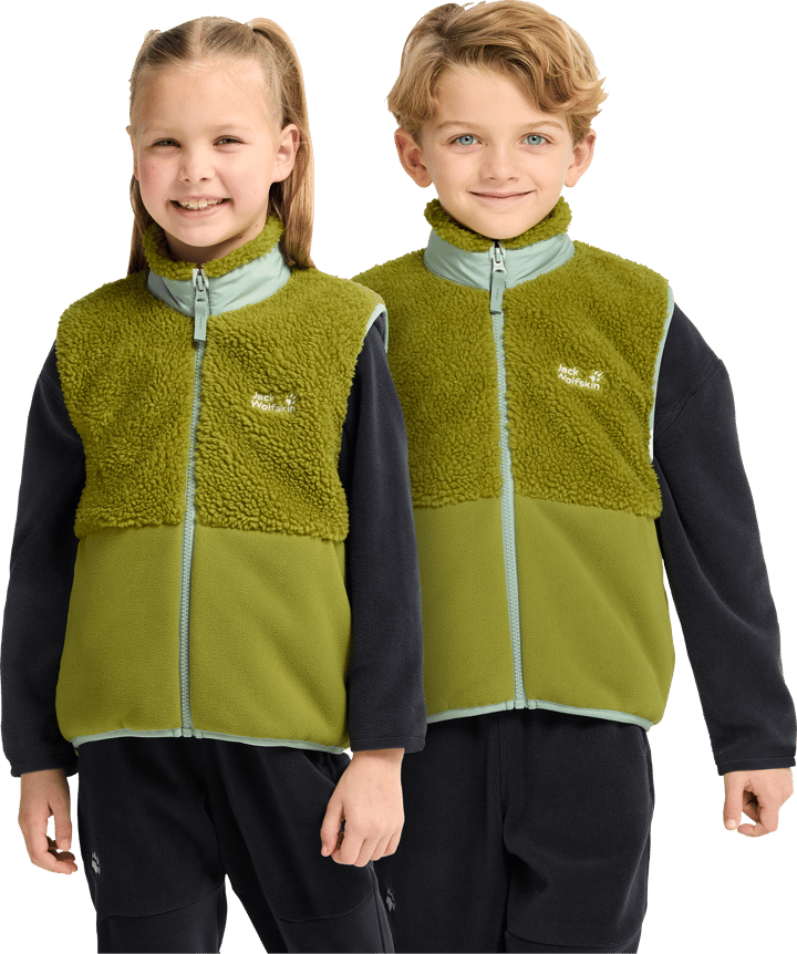 Jack Wolfskin Kids Ice Curl Vest Khaki Green Jack Wolfskin