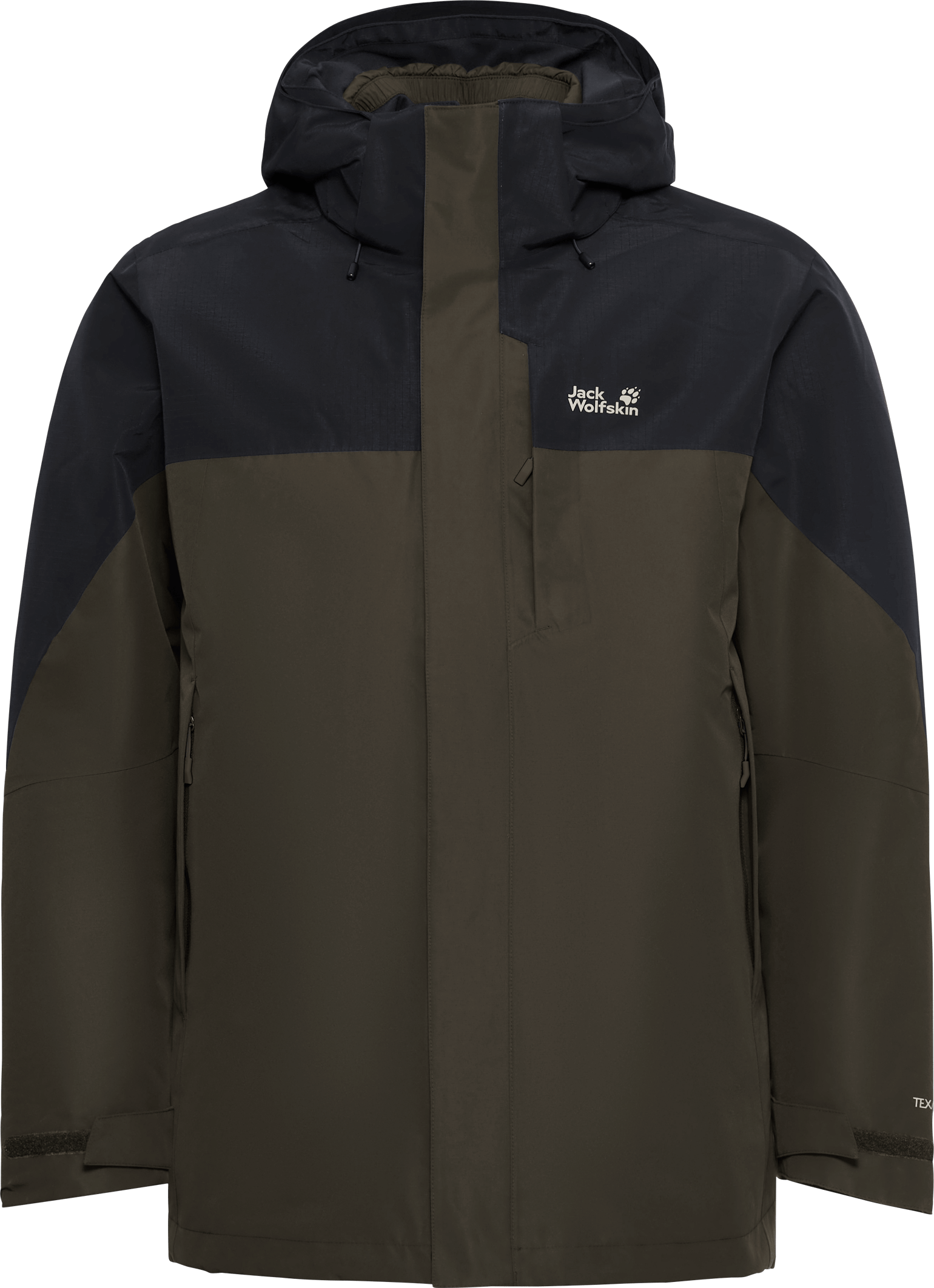 Jack Wolfskin Men's Romberg 2 3in1 Jacket Obsidian Moss