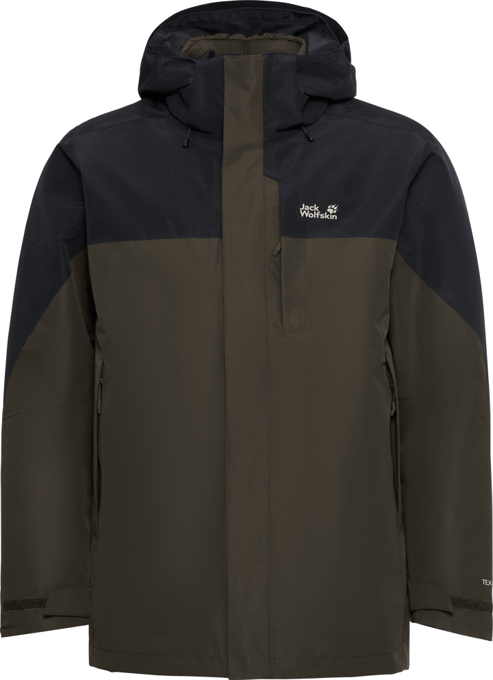 Jack Wolfskin Men's Romberg 2 3in1 Jacket Obsidian Moss Jack Wolfskin