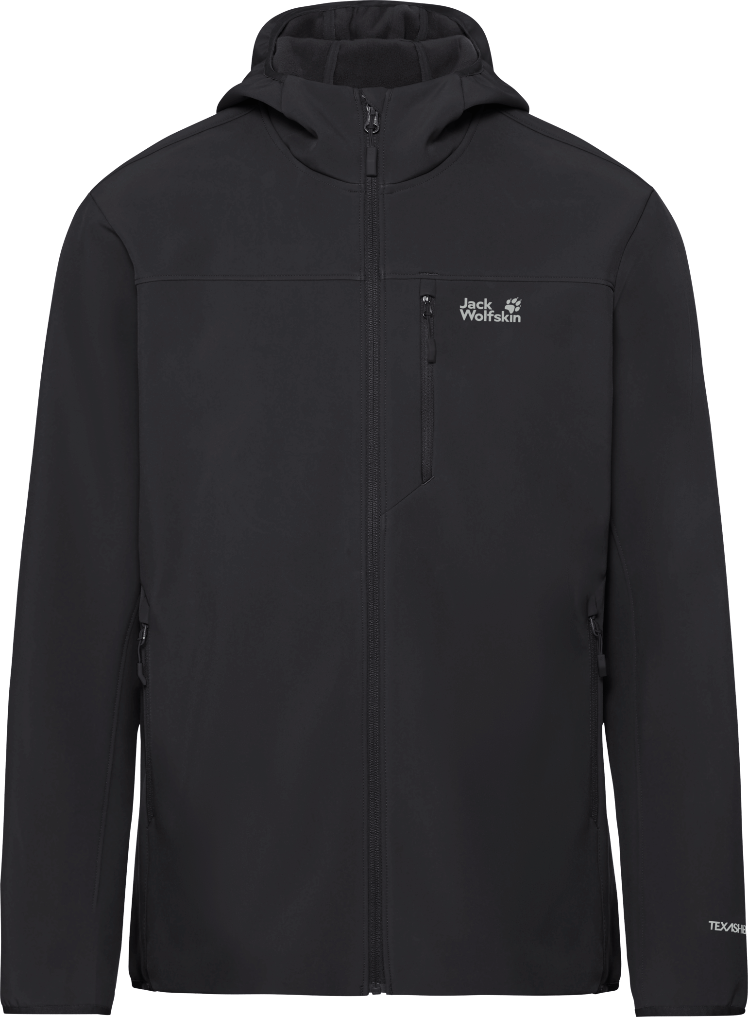 Jack Wolfskin Men's Wild Winds Hooded Jacket Black