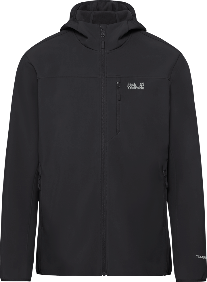 Jack Wolfskin Men's Wild Winds Hooded Jacket Black Jack Wolfskin