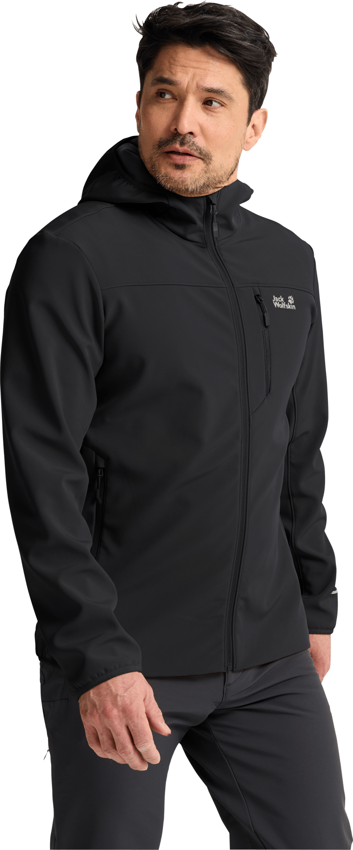 Jack Wolfskin Men's Wild Winds Hooded Jacket Black Jack Wolfskin