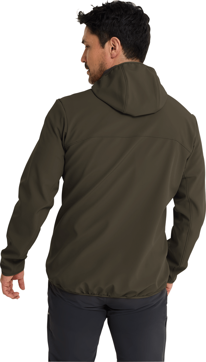 Jack Wolfskin Men's Wild Winds Hooded Jacket Obsidian Moss Jack Wolfskin