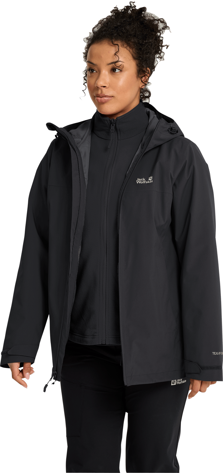 Jack Wolfskin Women's Moonrise 2 3in1 Jacket Black Jack Wolfskin