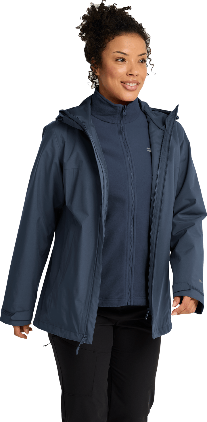 Jack Wolfskin Women's Moonrise 2 3in1 Jacket Midnight Sky Jack Wolfskin