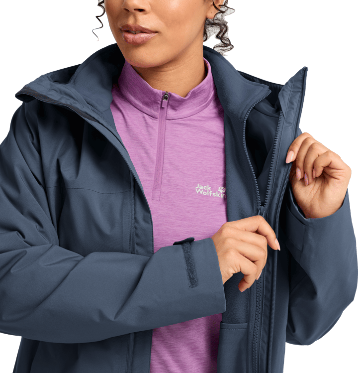 Jack Wolfskin Women's Moonrise 2 3in1 Jacket Midnight Sky Jack Wolfskin
