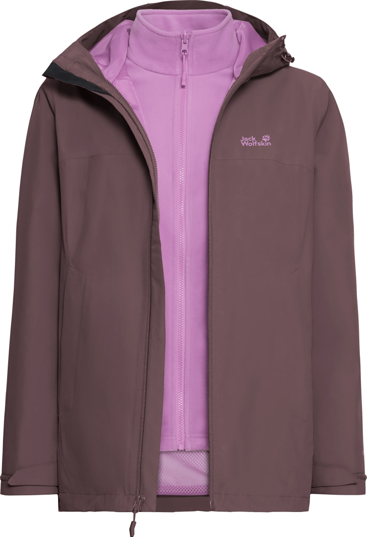 Jack Wolfskin Women's Moonrise 2 3in1 Jacket Sheer Plum Jack Wolfskin