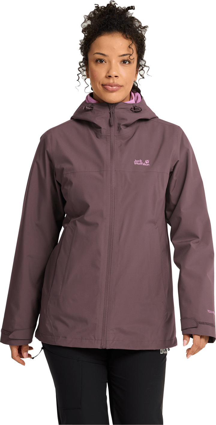 Jack Wolfskin Women's Moonrise 2 3in1 Jacket Sheer Plum Jack Wolfskin