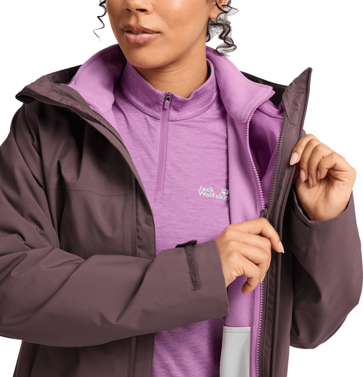 Jack Wolfskin Women's Moonrise 2 3in1 Jacket Sheer Plum Jack Wolfskin