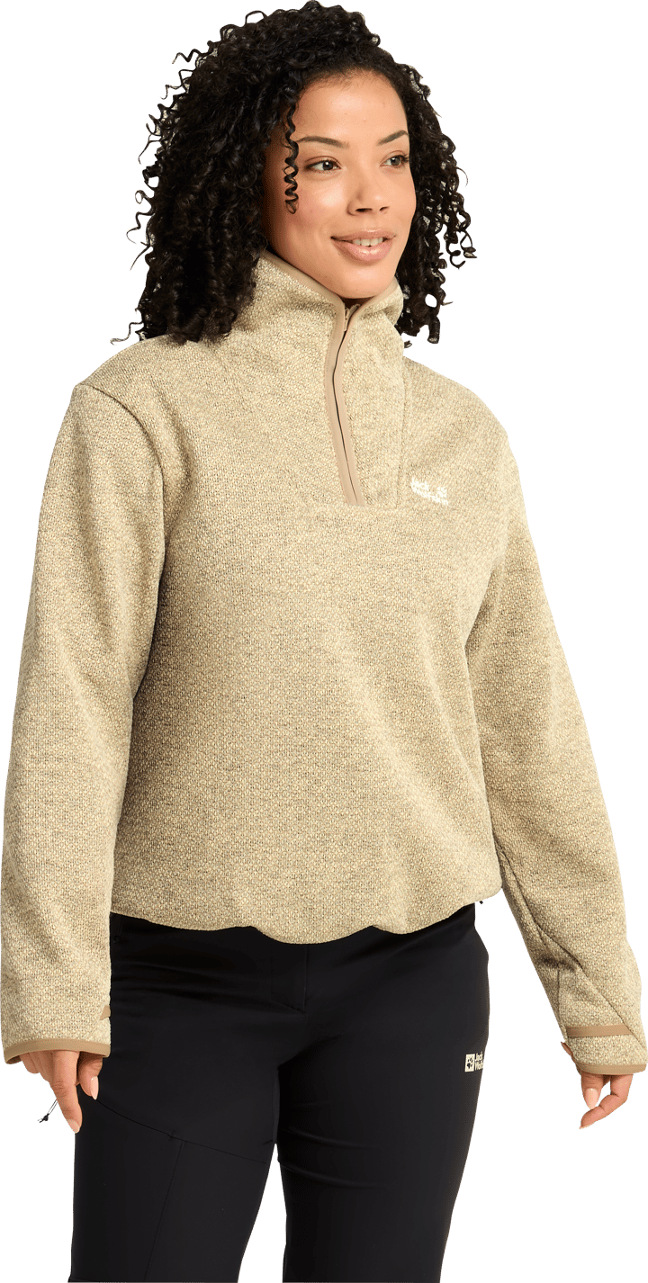 Jack Wolfskin Women's Pinetrail Half Zip Vanilla Cream Jack Wolfskin