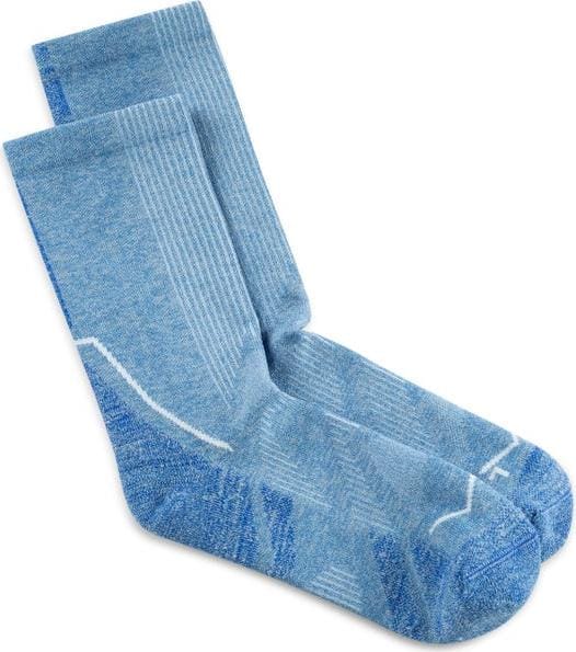 Buff Dryflx Crew Socks Washed Blue Buff