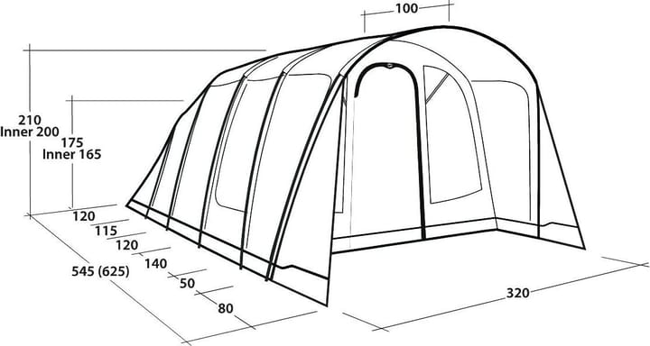 Outwell Denver 5 Green Outwell