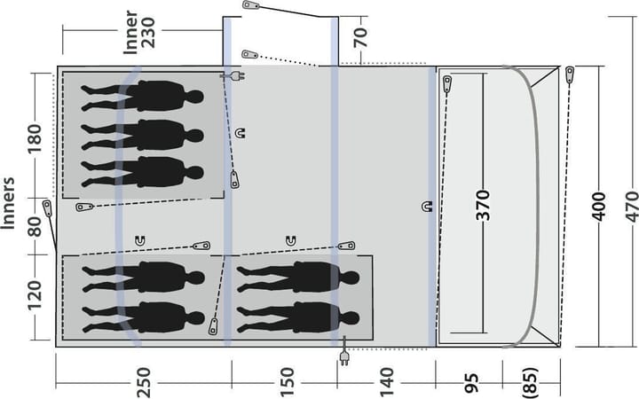 Outwell Vermont 7 Air Green Outwell
