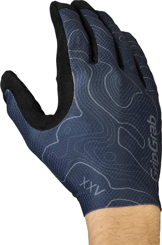 Gripgrab Rebel Full Finger Summer Gloves Navy Blue Gripgrab