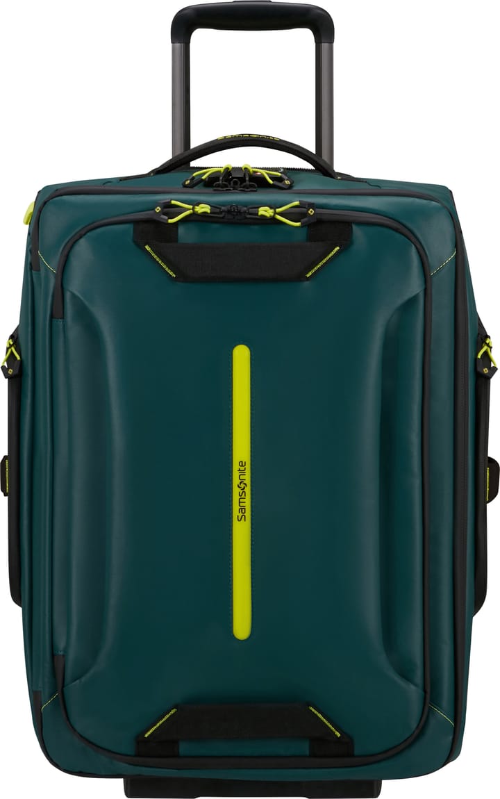 Samsonite Ecodiver Duffle with wheels 55cm backpack Dark Teal/Lime Samsonite