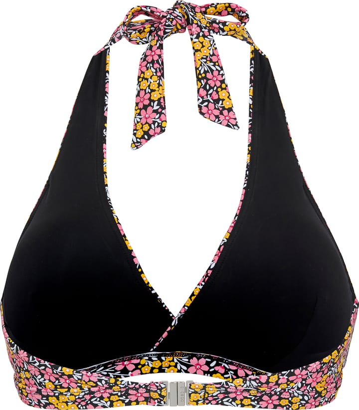 Abecita Maui Halterneck Bikini Bra Black Printed Abecita