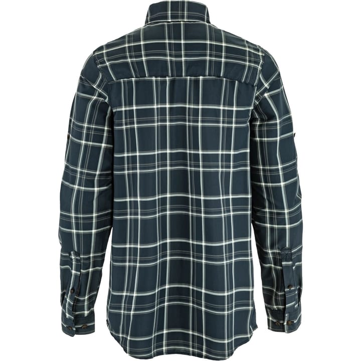 Fjällräven Men's Abisko Hike Shirt Long Sleeve Dark Navy-chalk White Fjällräven