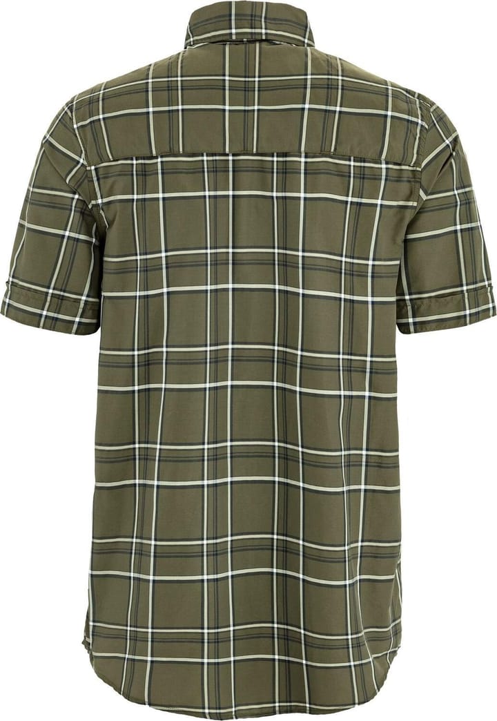 Fjällräven Men's Abisko Hike Shirt Short Sleeve Laurel Green-chalk White Fjällräven