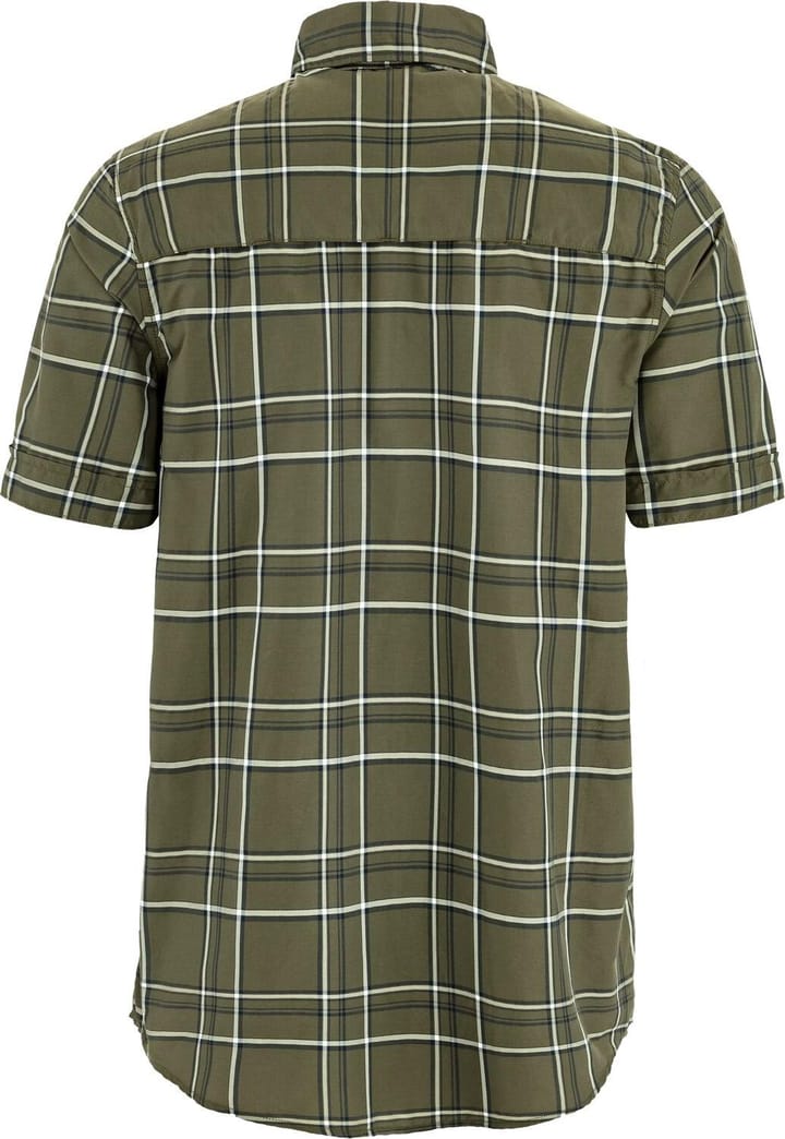 Fjällräven Men's Abisko Hike Shirt Short Sleeve Laurel Green-chalk White Fjällräven