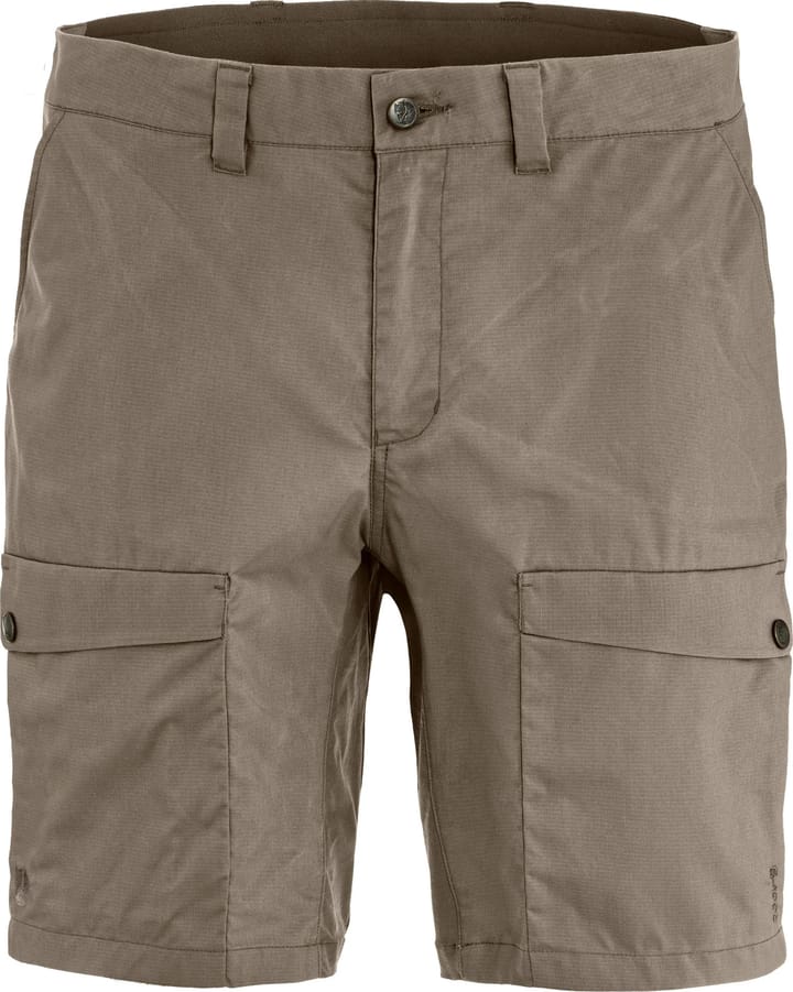 Fjällräven Men's Abisko Hybrid Trail Shorts Suede Brown Fjällräven