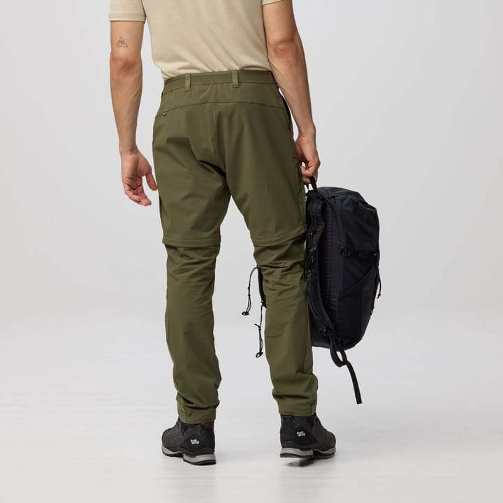 Fjällräven Men's Abisko Hybrid Trail Trousers Zip-Off Navy Fjällräven
