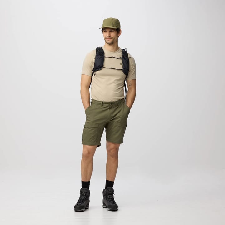 Fjällräven Men's Abisko Hybrid Trail Trousers Zip-Off Navy Fjällräven