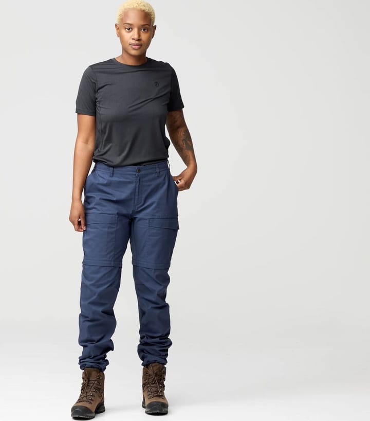 Fjällräven Abisko Hybrid Trail Trs Zip-Off W Navy Fjällräven