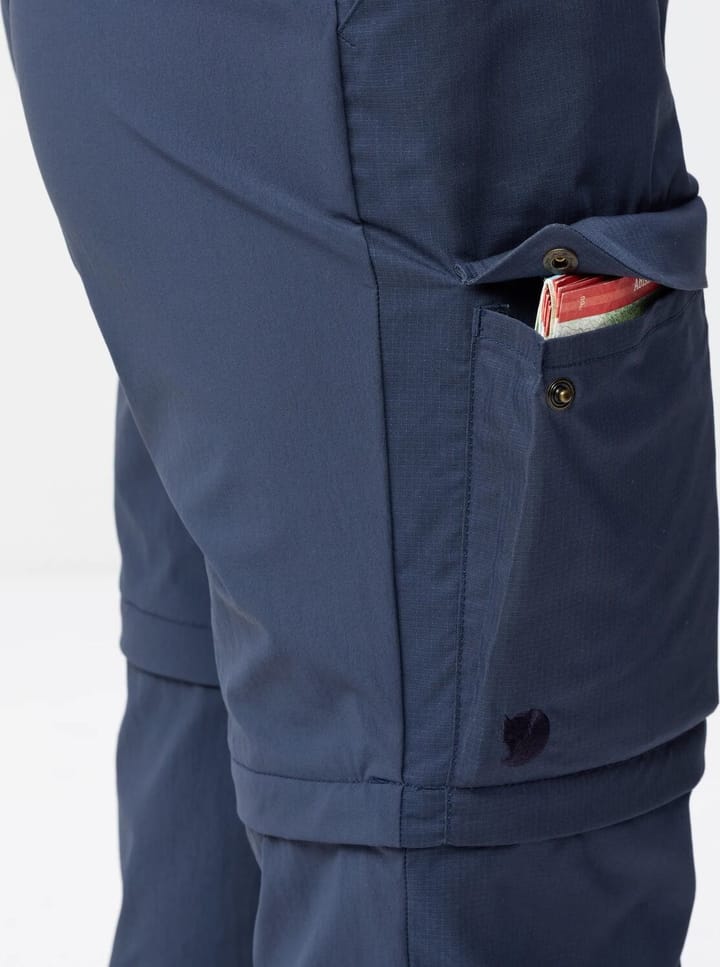 Fjällräven Abisko Hybrid Trail Trs Zip-Off W Navy Fjällräven
