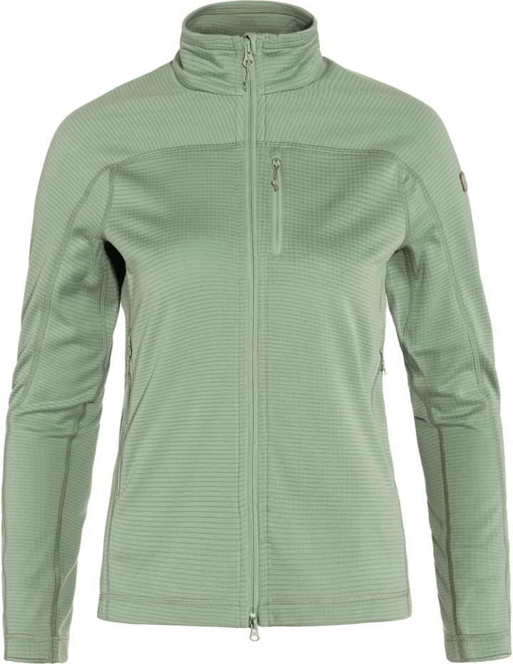 Fjällräven Women's Abisko Lite Fleece Jacket Misty Green Fjällräven