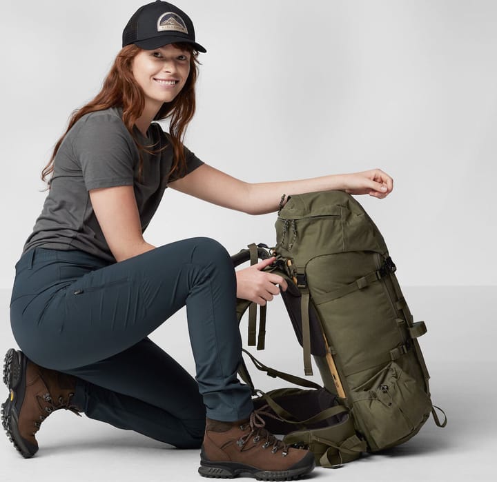 Fjällräven Women's Abisko Trail Stretch Trousers Suede Brown Fjällräven