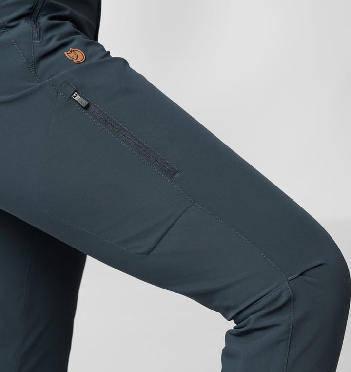 Fjällräven Women's Abisko Trail Stretch Trousers Suede Brown Fjällräven